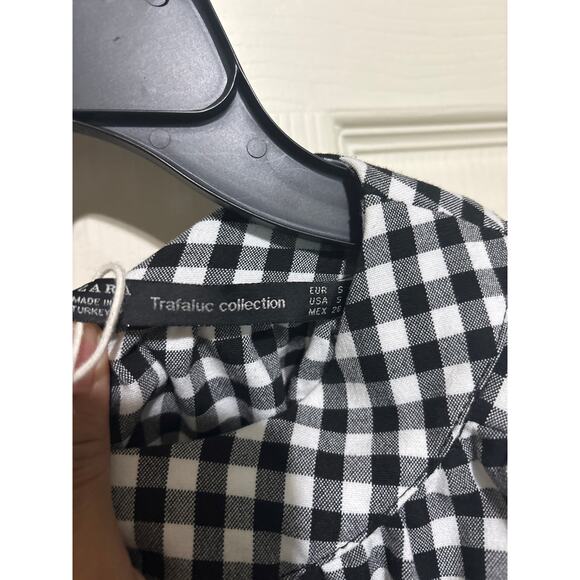 Zara Gingham Mini Dress S - Picture 4 of 4